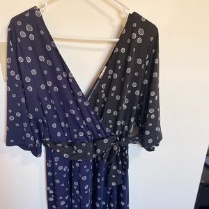 Sweetheart Knit Wrap Dress